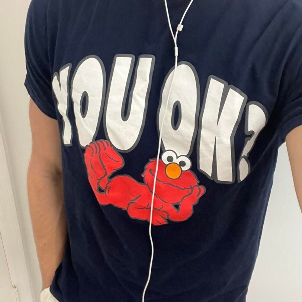 Sesame-street Men's Navy T-shirt